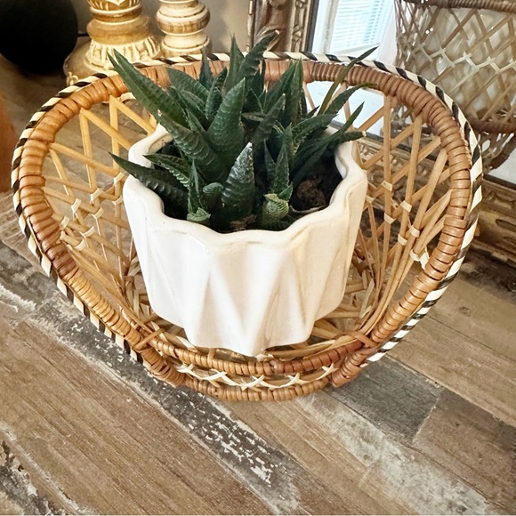 Other - Vintage mini wicker chair.